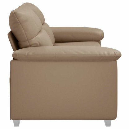 2-Sitzer-Sofa Cappuccino 140 cm Kunstleder