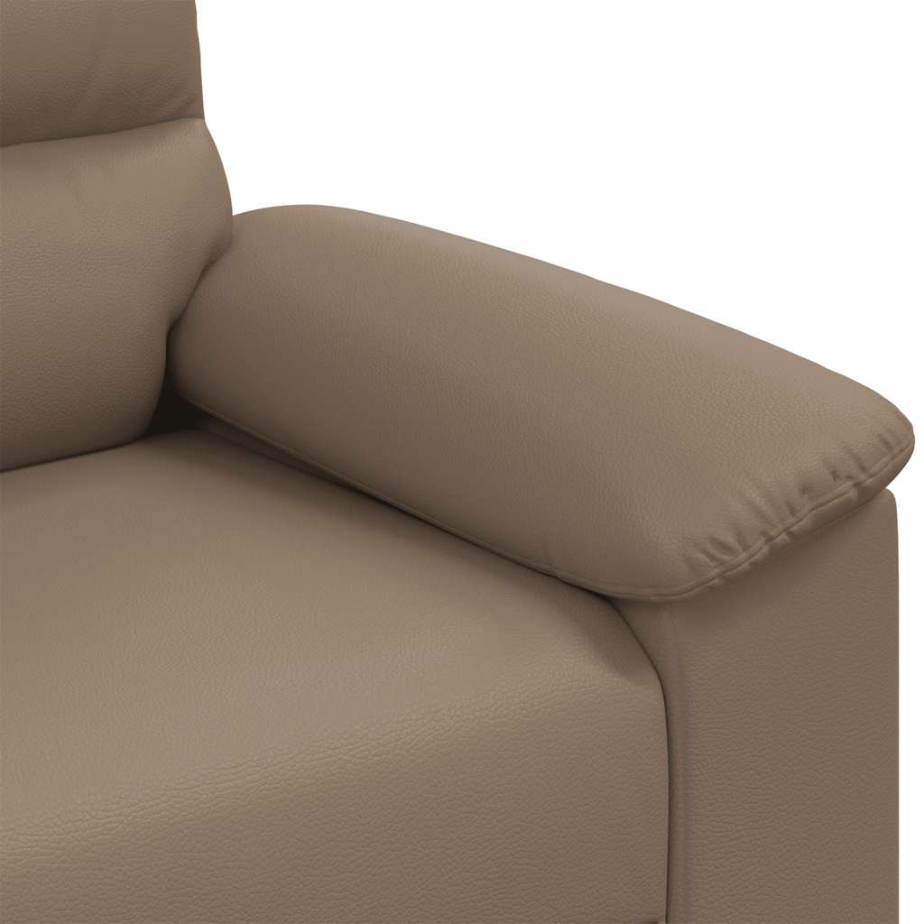 2-Sitzer-Sofa Cappuccino 140 cm Kunstleder