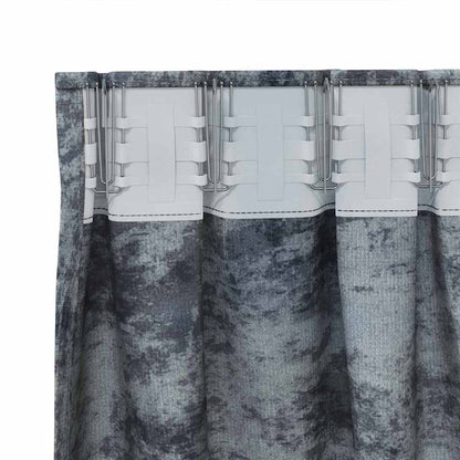 Vorhang mit Vorhängen 2 pcs Silbergrau 245 x 140 cm Samt