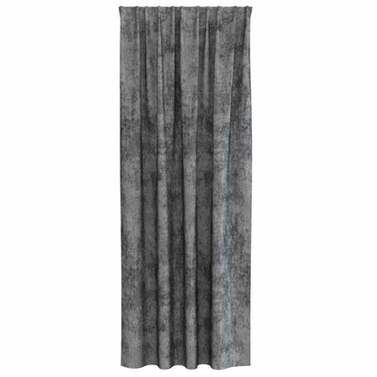 Vorhang mit Vorhängen 2 pcs Grau 245 x 140 cm Samt