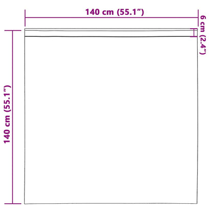 Vorhang mit Vorhängen 2 pcs Champagner 140 x 140 cm Samt