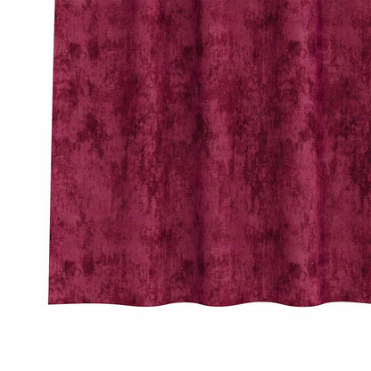 Vorhang mit Vorhängen 2 pcs Weinrot 140 x 140 cm Samt