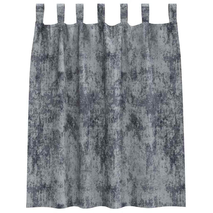 Vorhang mit Vorhängen 2 pcs Silber Grau 140 x 140 cm Samt