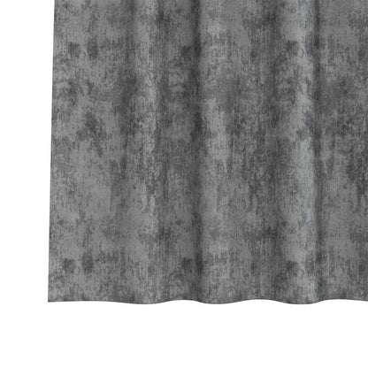 Vorhang mit Vorhängen 2 pcs Grau 260 x 140 cm Samt