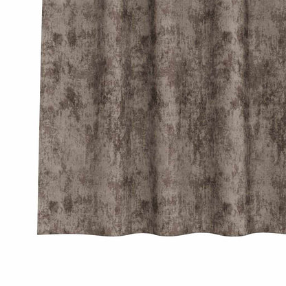 Vorhang mit Vorhängen 2 pcs Cappuccino 175 x 140 cm Samt