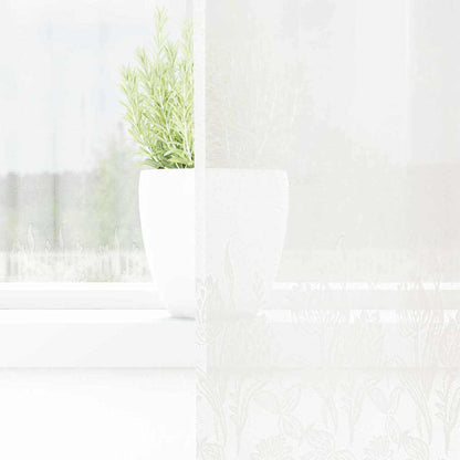 Spitzenvorhang mit Vorhängen Weiß 150 x 160 cm Polyester