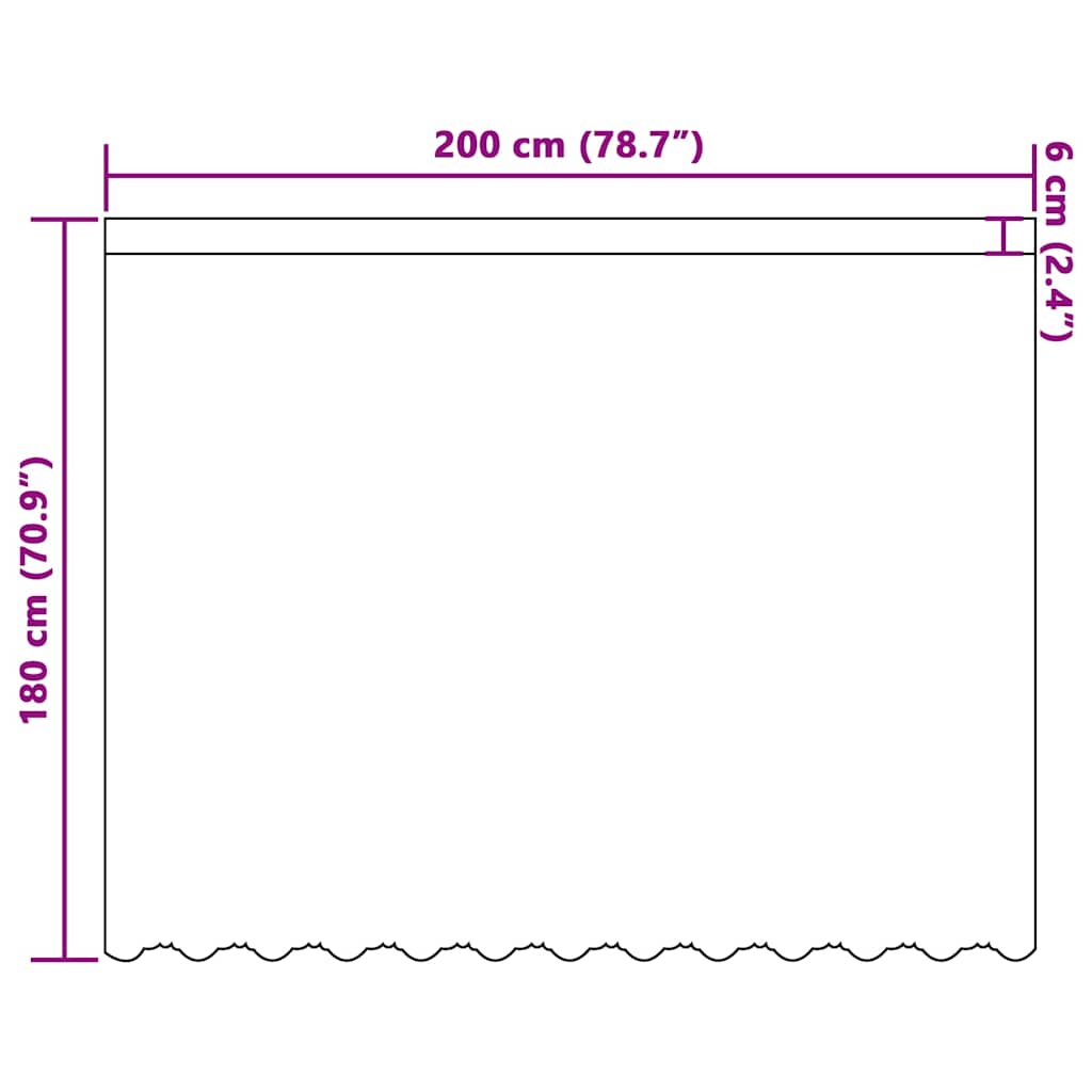 Spitzenvorhang mit Vorhängen Floral Weiß 180 x 200 cm Polyester