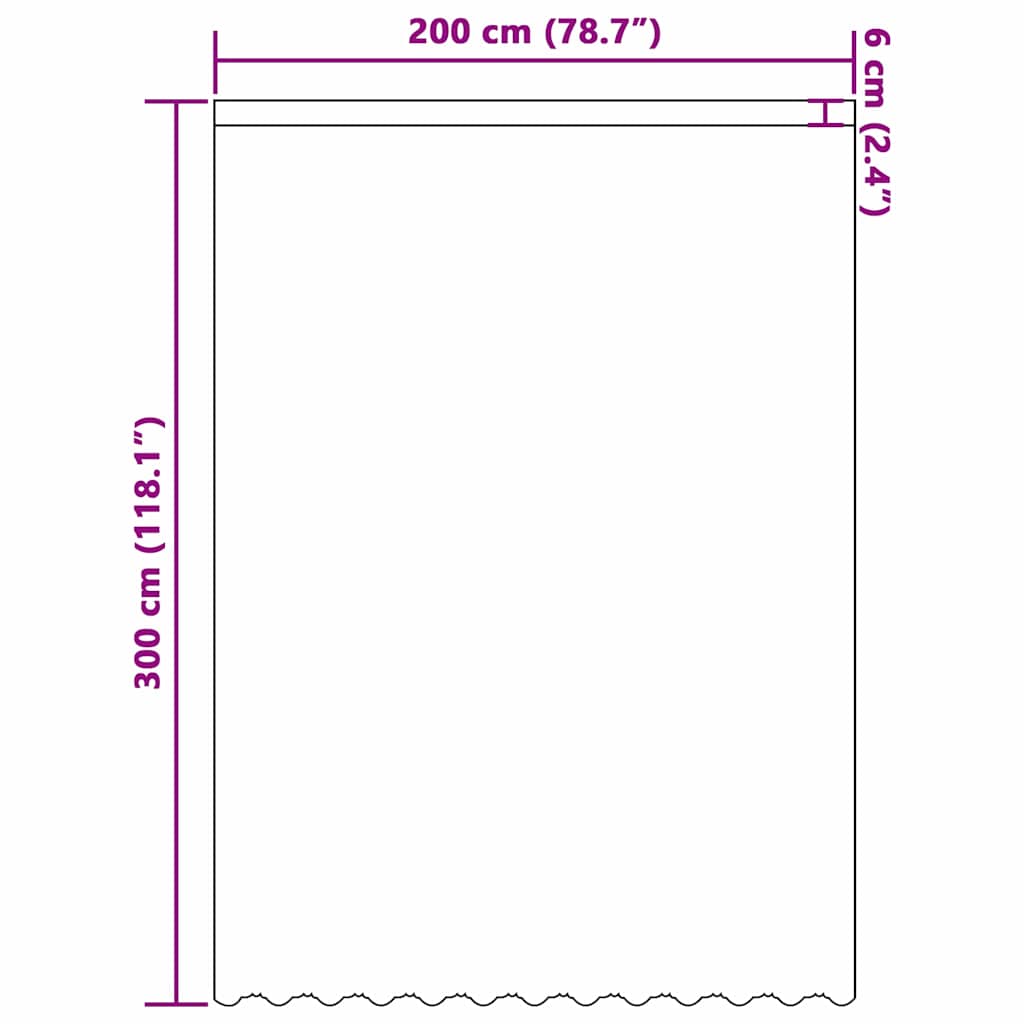 Spitzenvorhang mit Vorhängen Floral Weiß 300 x 200 cm Polyester