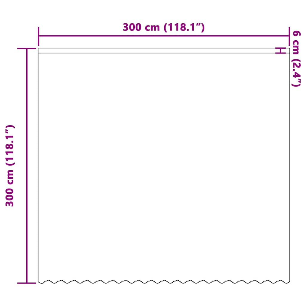 Spitzenvorhang mit Vorhängen Floral Weiß 300 x 300 cm Polyester