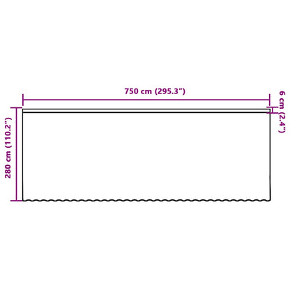 Spitzenvorhang mit Vorhängen Floral Weiß 280 x 750 cm Polyester