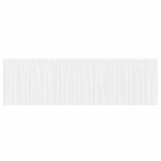 Spitzenvorhang mit Vorhängen Floral Weiß 140x900cm Polyester