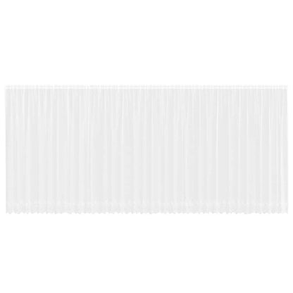 Spitzenvorhang mit Vorhängen Weiß 900 x 240 cm Polyester