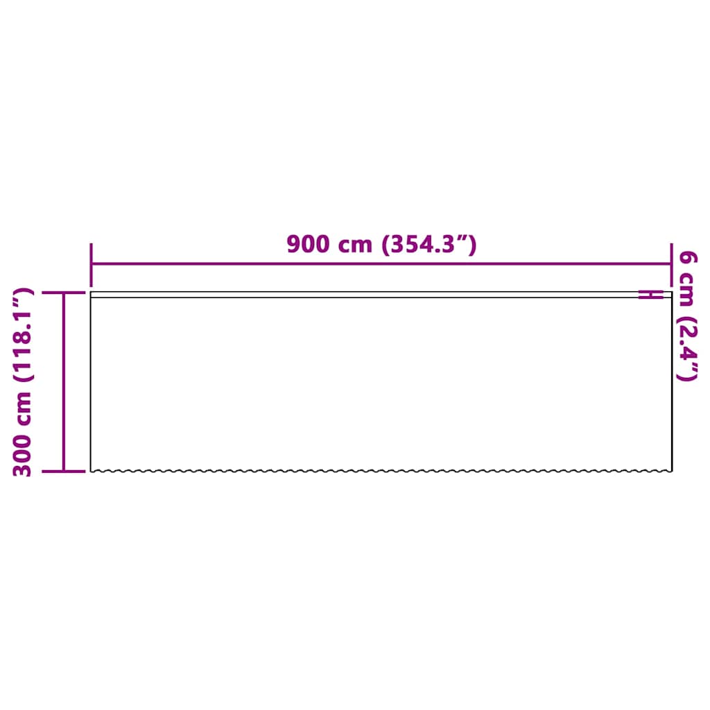 Spitzenvorhang mit Vorhängen Floral Weiß 300 x 900 cm Polyester
