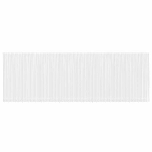 Spitzenvorhang mit Vorhängen Weiß 200 x 1200 cm Polyester