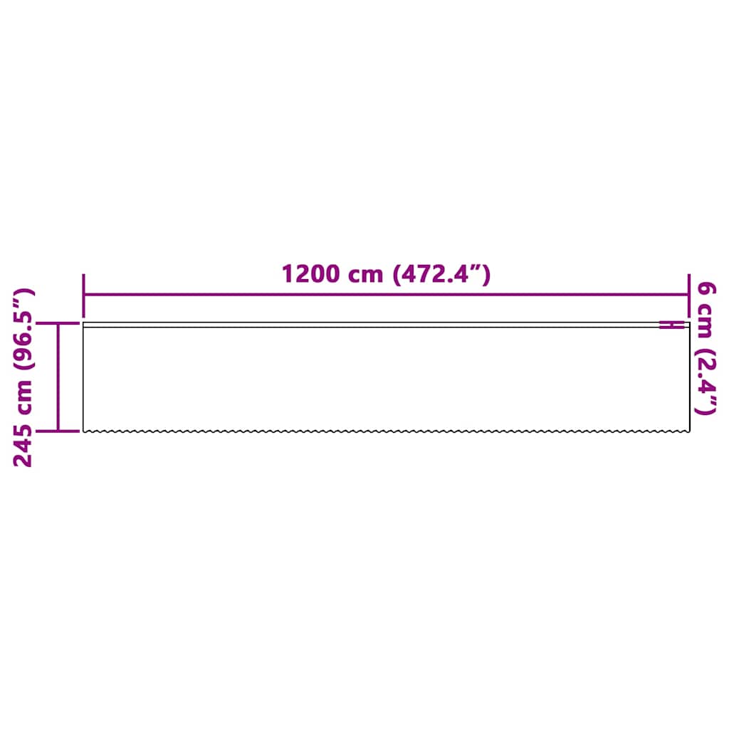 Spitzenvorhang mit Vorhängen Weiß 245 x 1200 cm Polyester