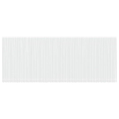 Spitzenvorhang mit Vorhängen Floral Weiß 280x1200cm Polyester