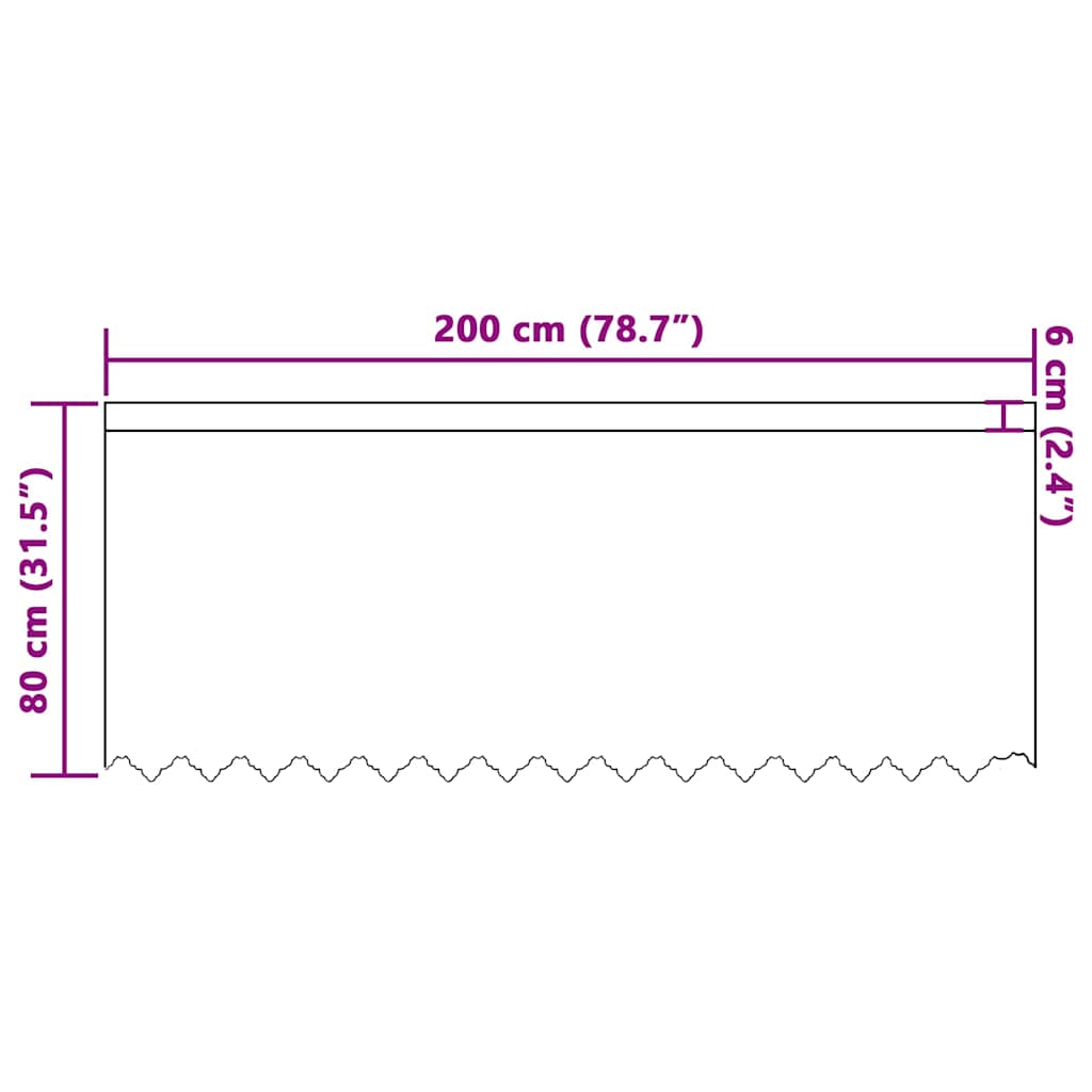 Spitzenvorhang mit Vorhängen Floral Weiß 80 x 200 cm Polyester