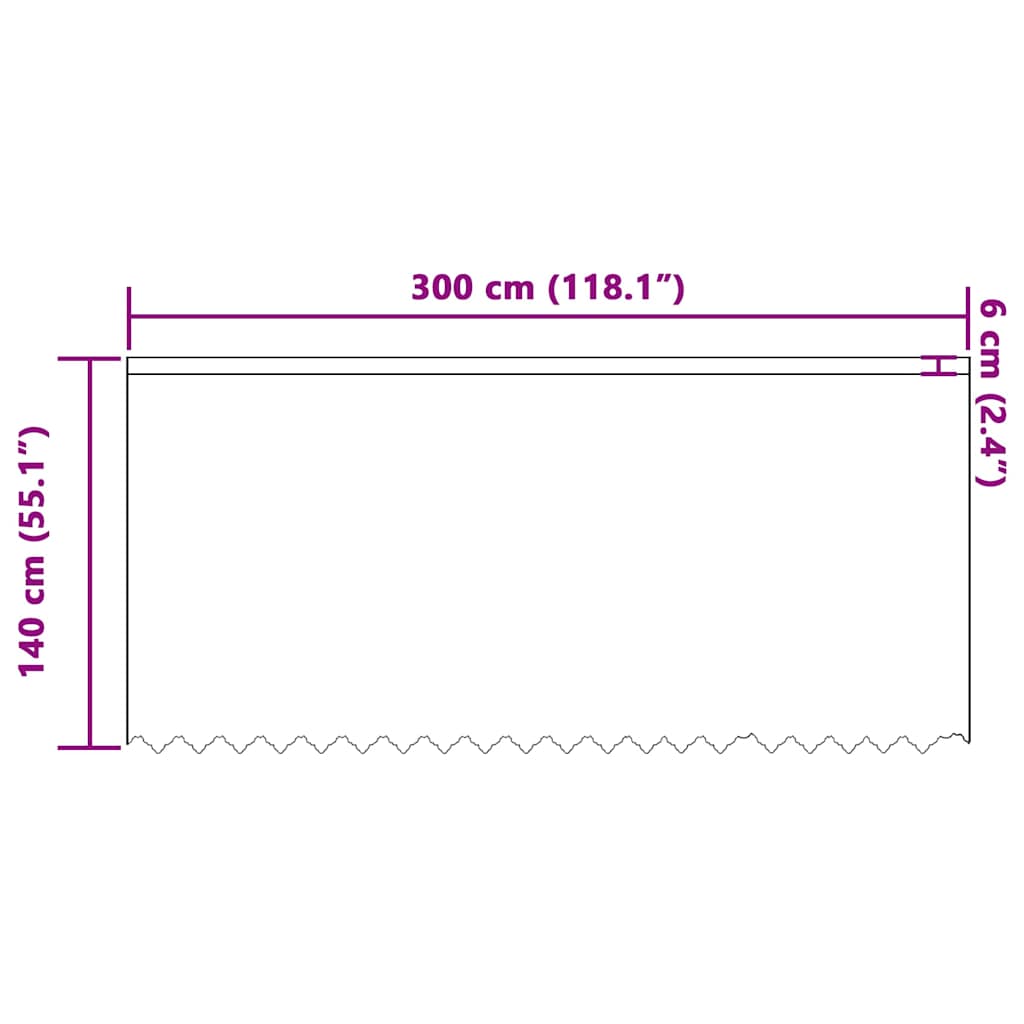 Spitzenvorhang mit Vorhängen Weiß 300 x 140 cm Polyester
