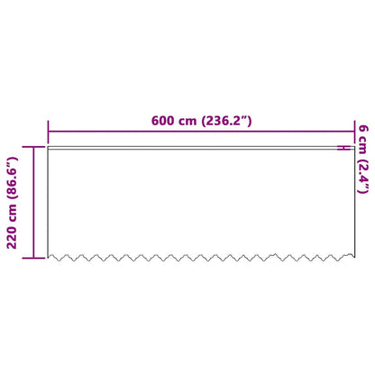 Spitzenvorhang mit Vorhängen Floral Weiß 220 x 600 cm Polyester