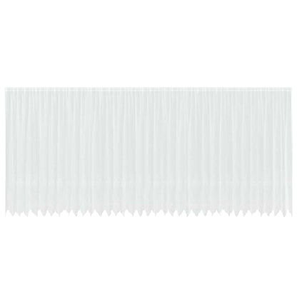 Spitzenvorhang mit Vorhängen Floral Weiß 240x900cm Polyester