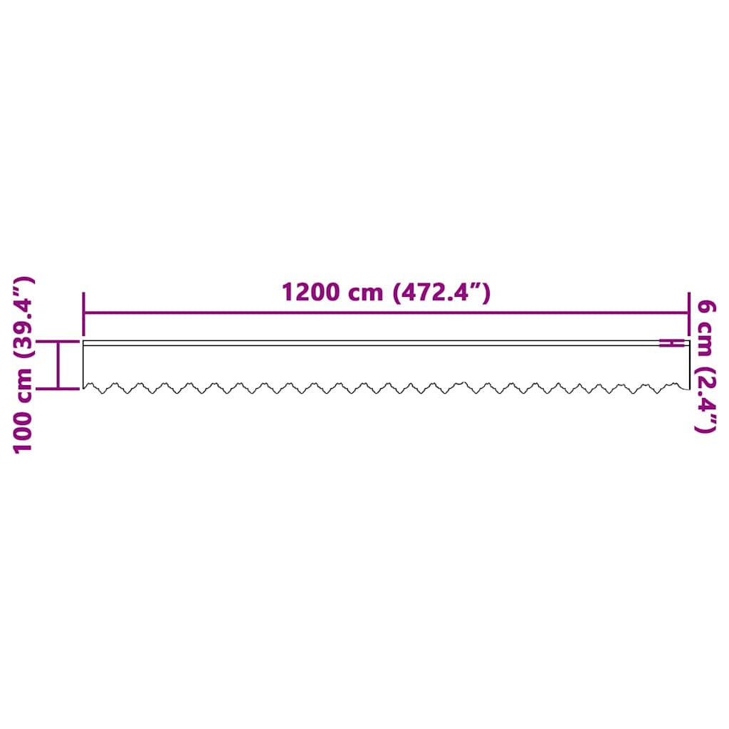 Spitzenvorhang mit Vorhängen Weiß 100 x 1200 cm Polyester