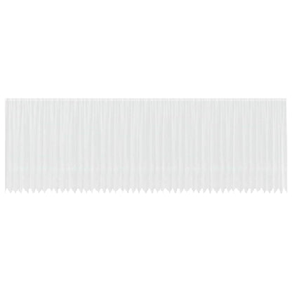 Spitzenvorhang mit Vorhängen Weiß 220 x 1200 cm Polyester