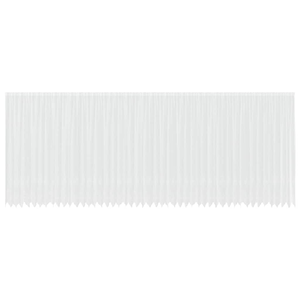 Spitzenvorhang mit Vorhängen Weiß 260 x 1200 cm Polyester