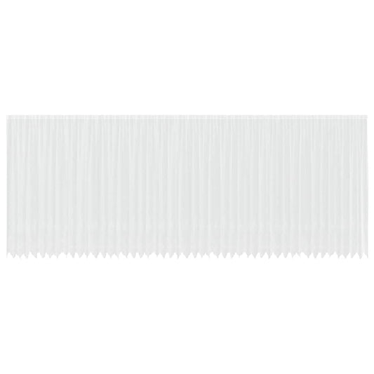 Spitzenvorhang mit Vorhängen Weiß 1200 x 280 cm Polyester