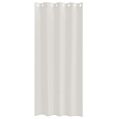 Voile-Vorhang mit Vorhängen 2 pcs Creme 245 x 140 cm Polyester