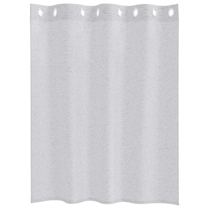 Voile-Vorhang 2 pcs Hellgrau 140 x 140 cm Polyester