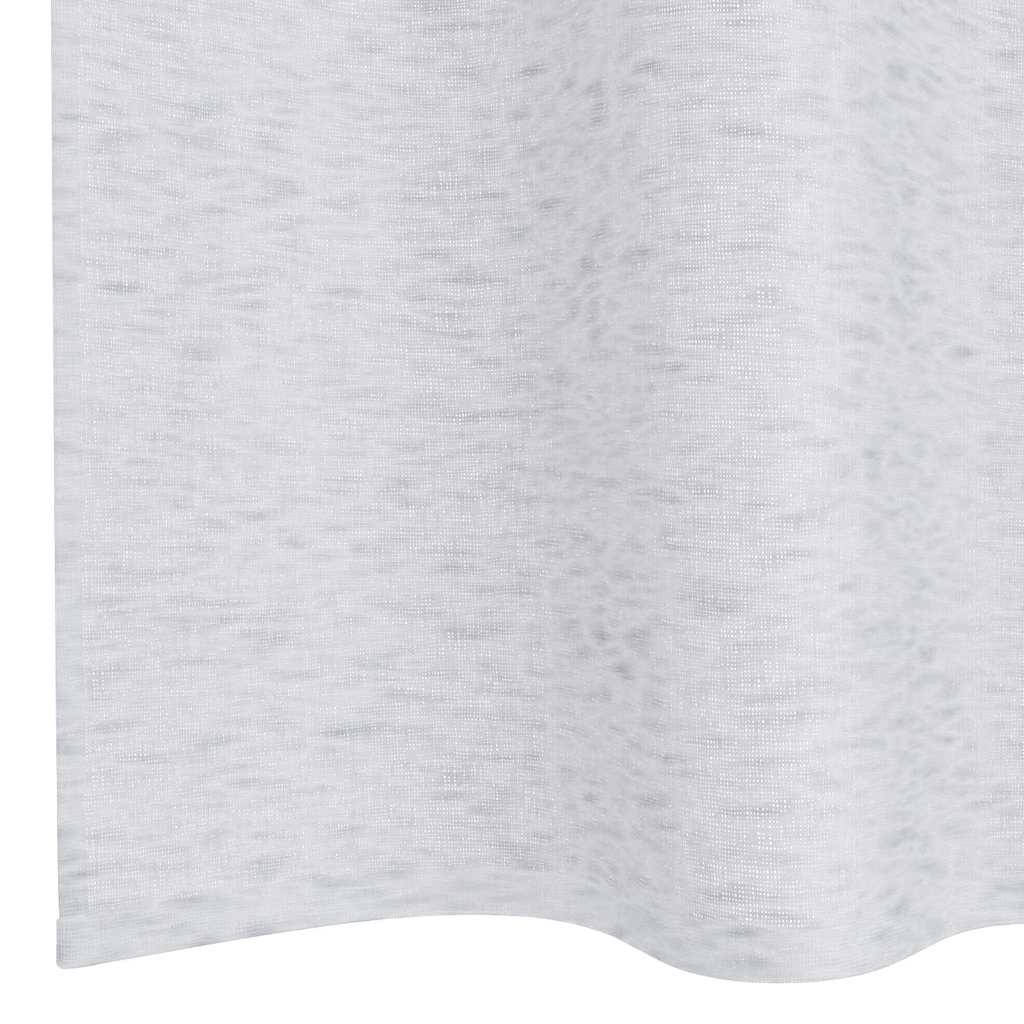 Voile-Vorhang 2 pcs Hellgrau 225 x 140 cm Polyester