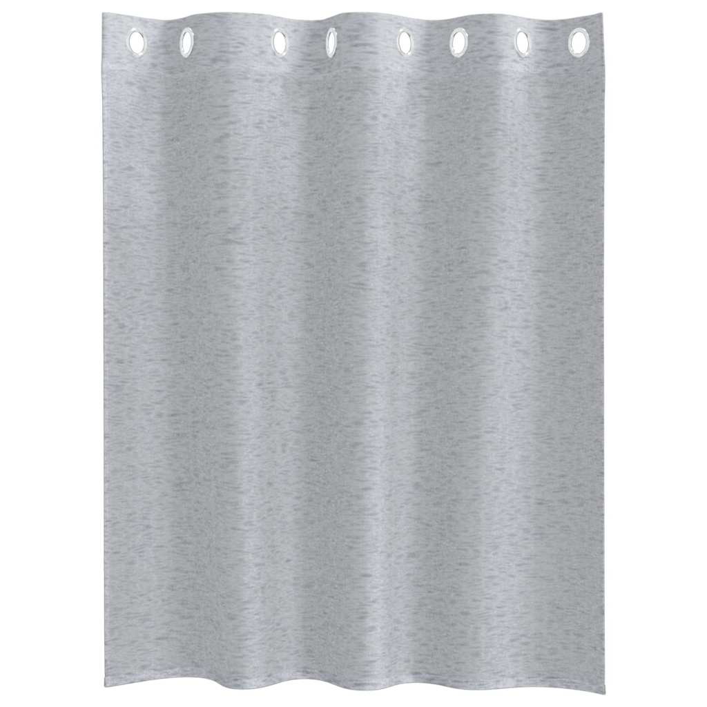 Voile-Vorhang 2 pcs Dunkelgrau 140 x 140 cm Polyester