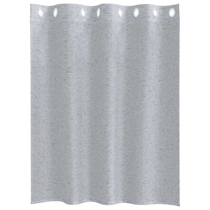 Voile-Vorhang 2 pcs Dunkelgrau 140 x 140 cm Polyester