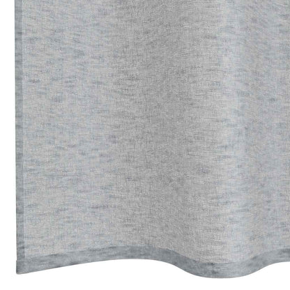 Voile-Vorhang 2 pcs Dunkelgrau 260 x 140 cm Polyester