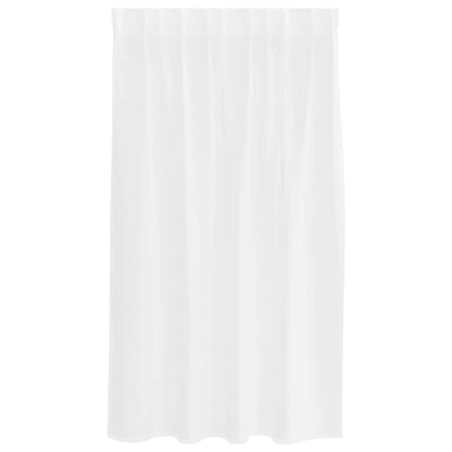 Voile-Vorhang mit Vorhängen 2 pcs Weiß 140 x 140 cm Polyester