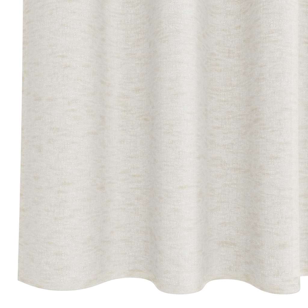 Voile-Vorhang mit Vorhängen 2 pcs Creme 140 x 140 cm Polyester