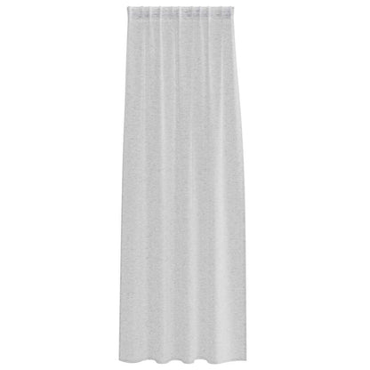 Voile-Vorhang 2 pcs Hellgrau 260 x 140 cm Polyester