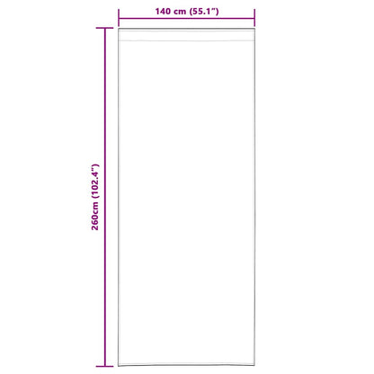 Voile-Vorhang 2 pcs Hellgrau 260 x 140 cm Polyester