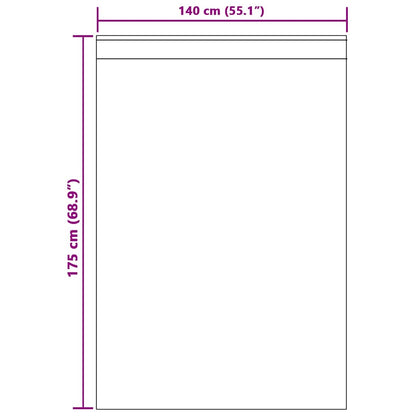 Voile-Vorhang 2 pcs Dunkelgrau 175 x 140 cm Polyester