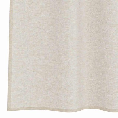 Voile-Vorhang mit Vorhängen 2 pcs Sand 260 x 140 cm Polyester