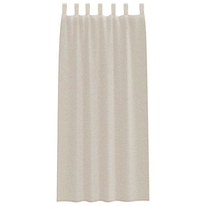 Voile-Vorhang mit Vorhängen 2 pcs Sand 260 x 140 cm Polyester