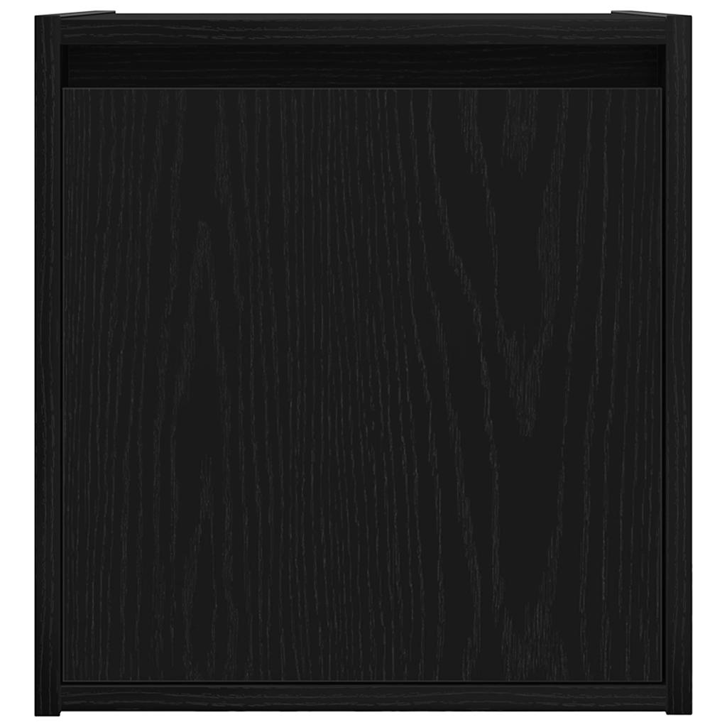 Wand-Nachttisch Schwarz 38x34x40 cm