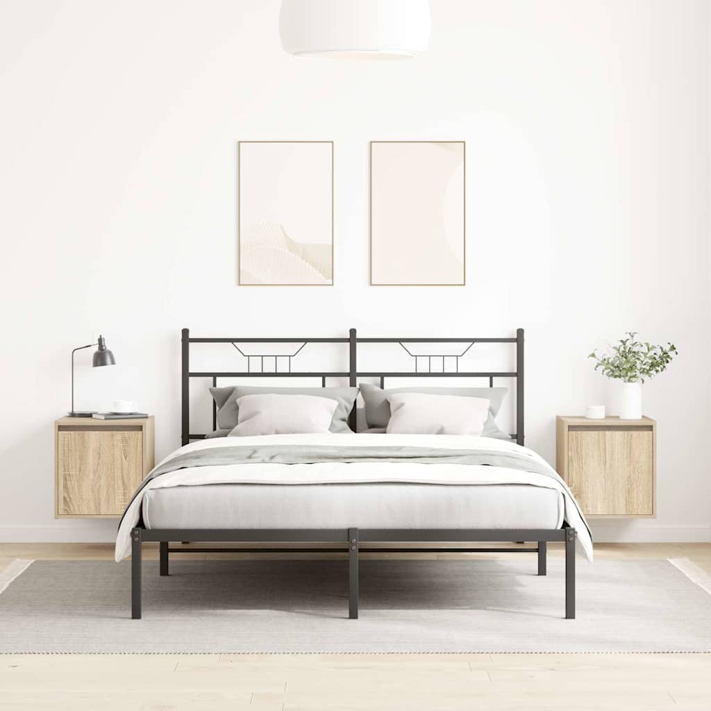 Wand-Nachttische 2 Stk. Sonoma-Eiche 38x34x40 cm