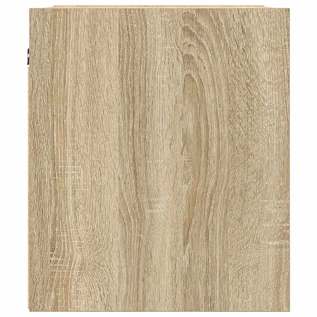 Wand-Nachttische 2 Stk. Sonoma-Eiche 38x34x40 cm