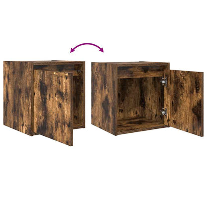 Wand-Nachttische 2 Stk. Räuchereiche 38x34x40 cm
