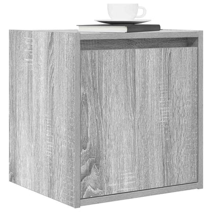 Wand-Nachttisch Grau Sonoma 38x34x40 cm