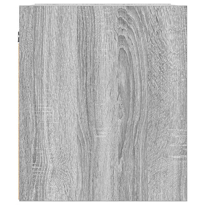 Wand-Nachttische 2 Stk. Grau Sonoma 38x34x40 cm