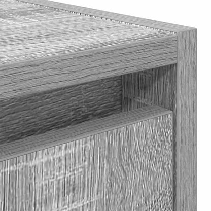 Wand-Nachttische 2 Stk. Grau Sonoma 38x34x40 cm