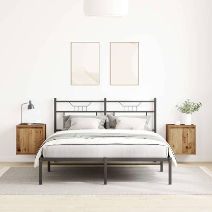 Wand-Nachttische 2 Stk. Altholz-Optik 38x34x40 cm