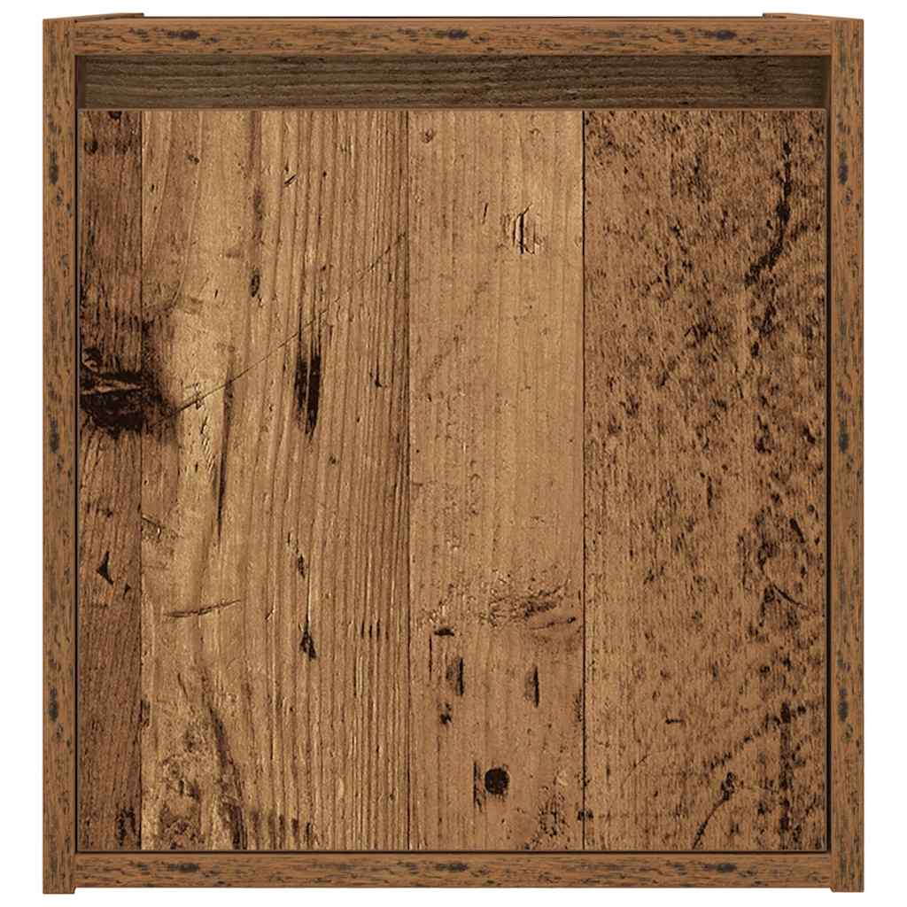 Wand-Nachttische 2 Stk. Altholz-Optik 38x34x40 cm